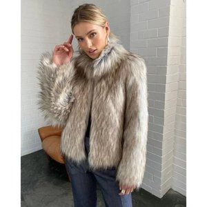 Unreal Fur- Fur Delish Jacket In Natural